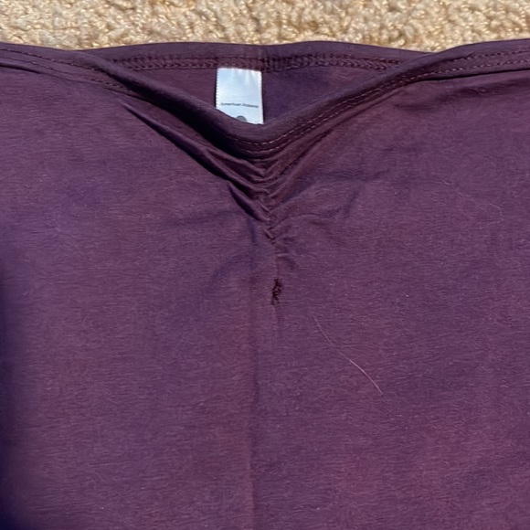 American Apparel strapless bodysuit in purple/plum - Picture 3 of 4